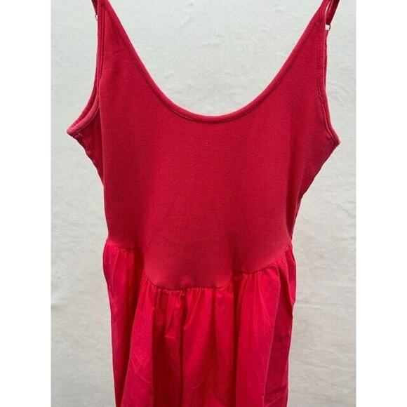 Free People Dylan Fit & Flare Dress Midi Sleeveless Scoop Neck Pink Size Small - Picture 2 of 8